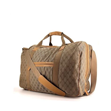 borse gucci da voaggio ebay|Gucci Borsa da Viaggio Vintage in Tela Col. Beige .